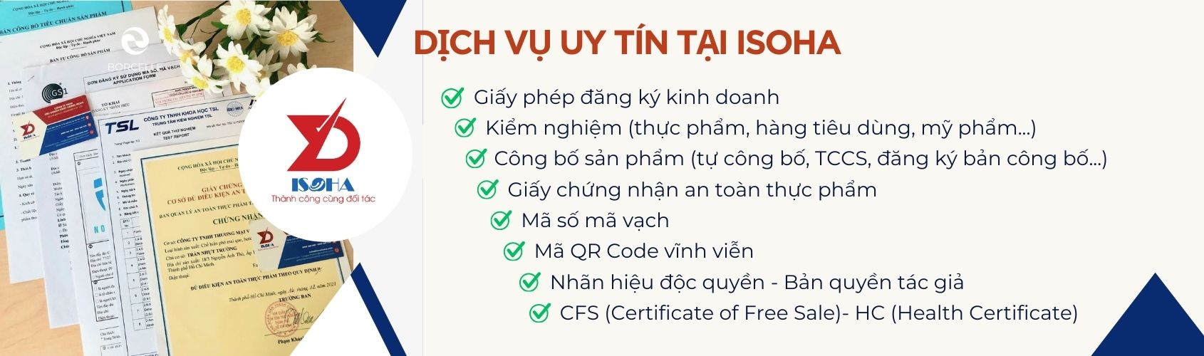 Dịch vụ tư vấn giấy phép ISOHA