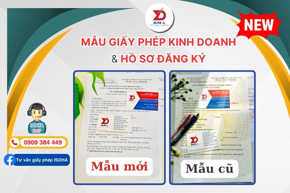 Mẫu giấy phép kinh doanh mới