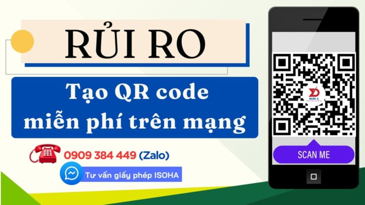 Rủi ro tạo mã qr miễn phí trên mạng